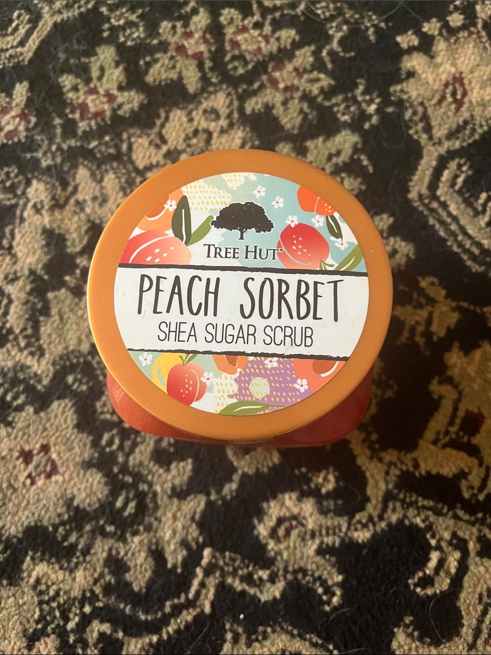 Tree Hut Peach Sorbet Shea Sugar Scrub - Orange